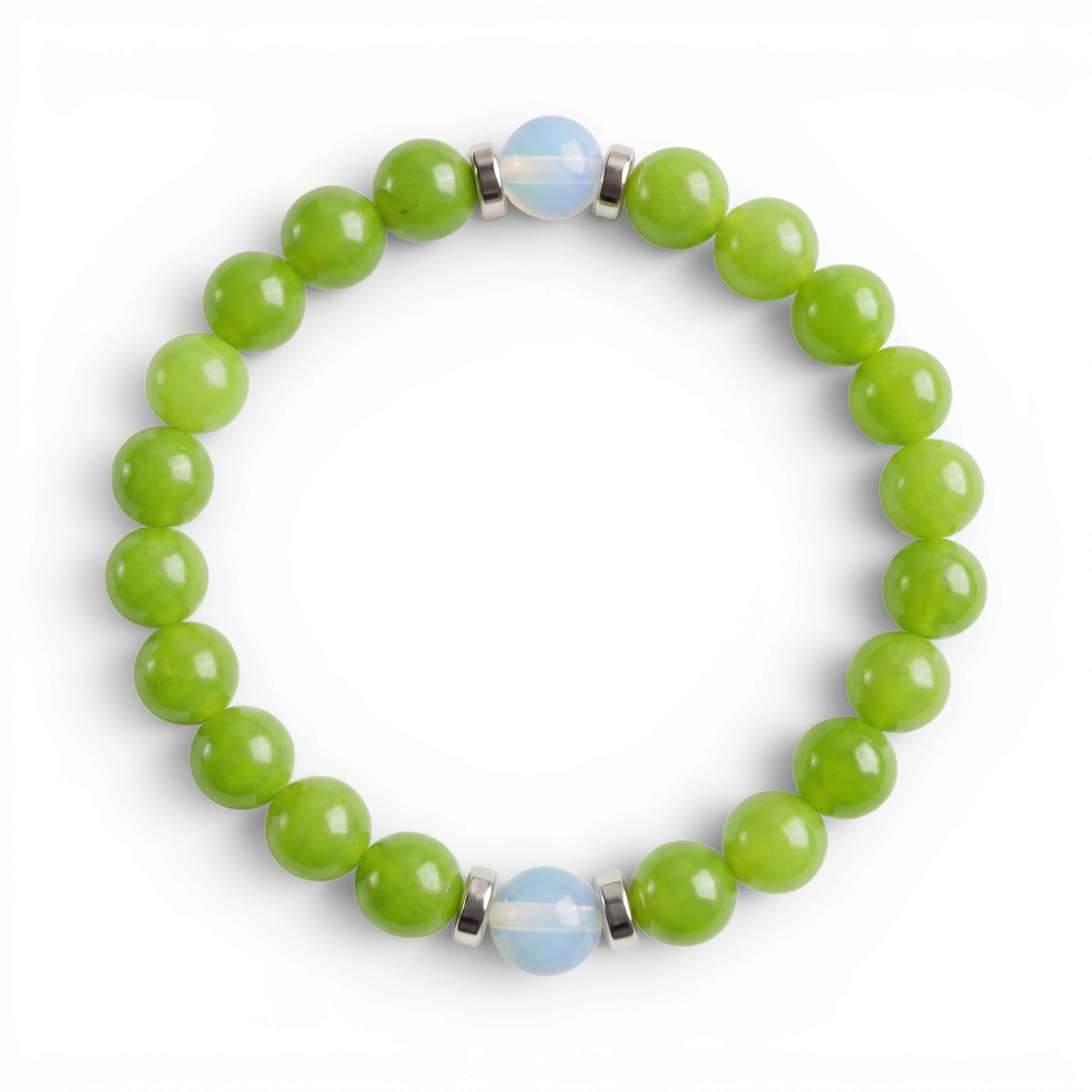 Green Chalcedony & Opalite 'Fresh Start' Bracelet