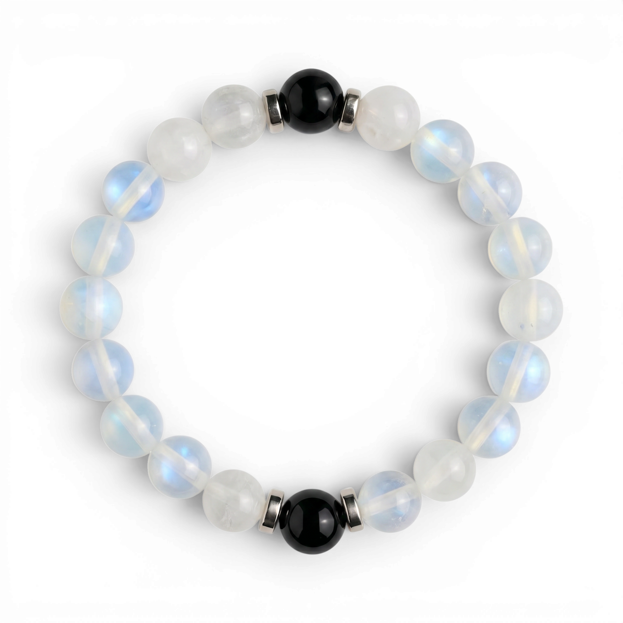 White Jade & Opalite 'Gentle Clarity' Bracelet