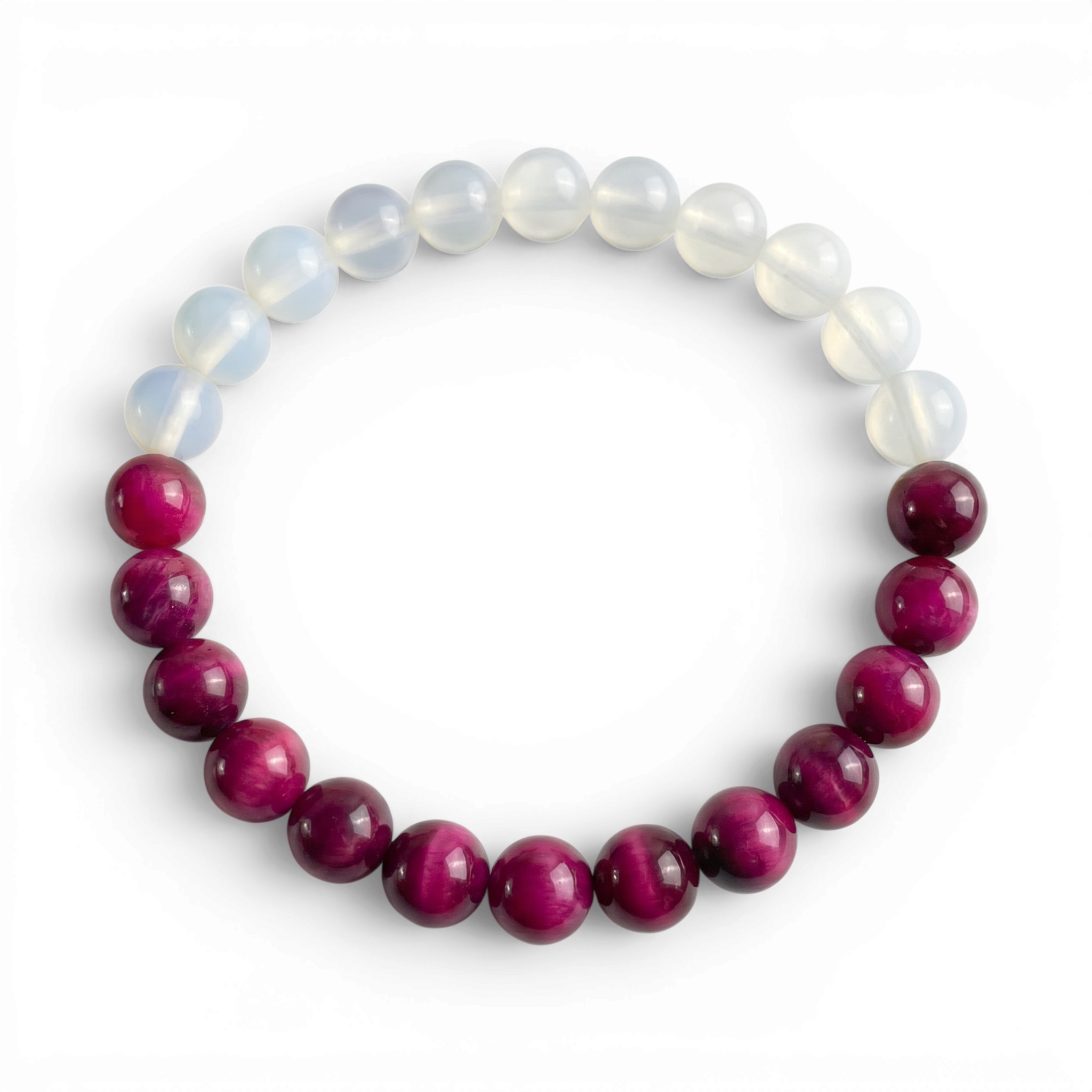Pink Tiger's Eye & Opalite 'Optimism' Bracelet