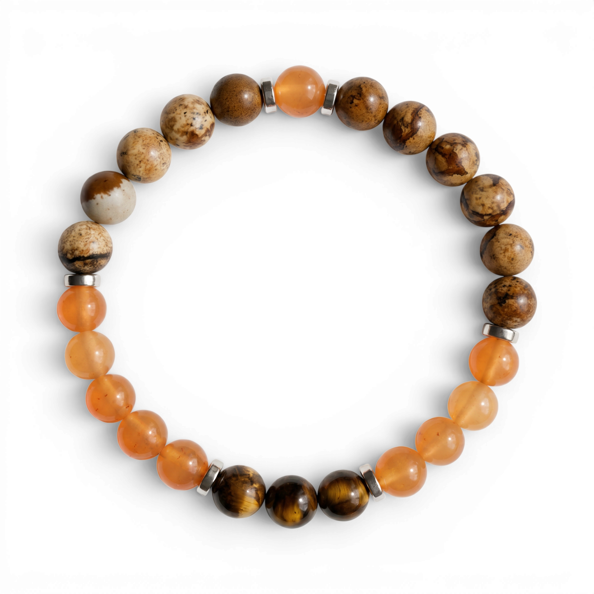 Tiger's Eye & Orange Chalcedony 'Empowerment' Bracelet