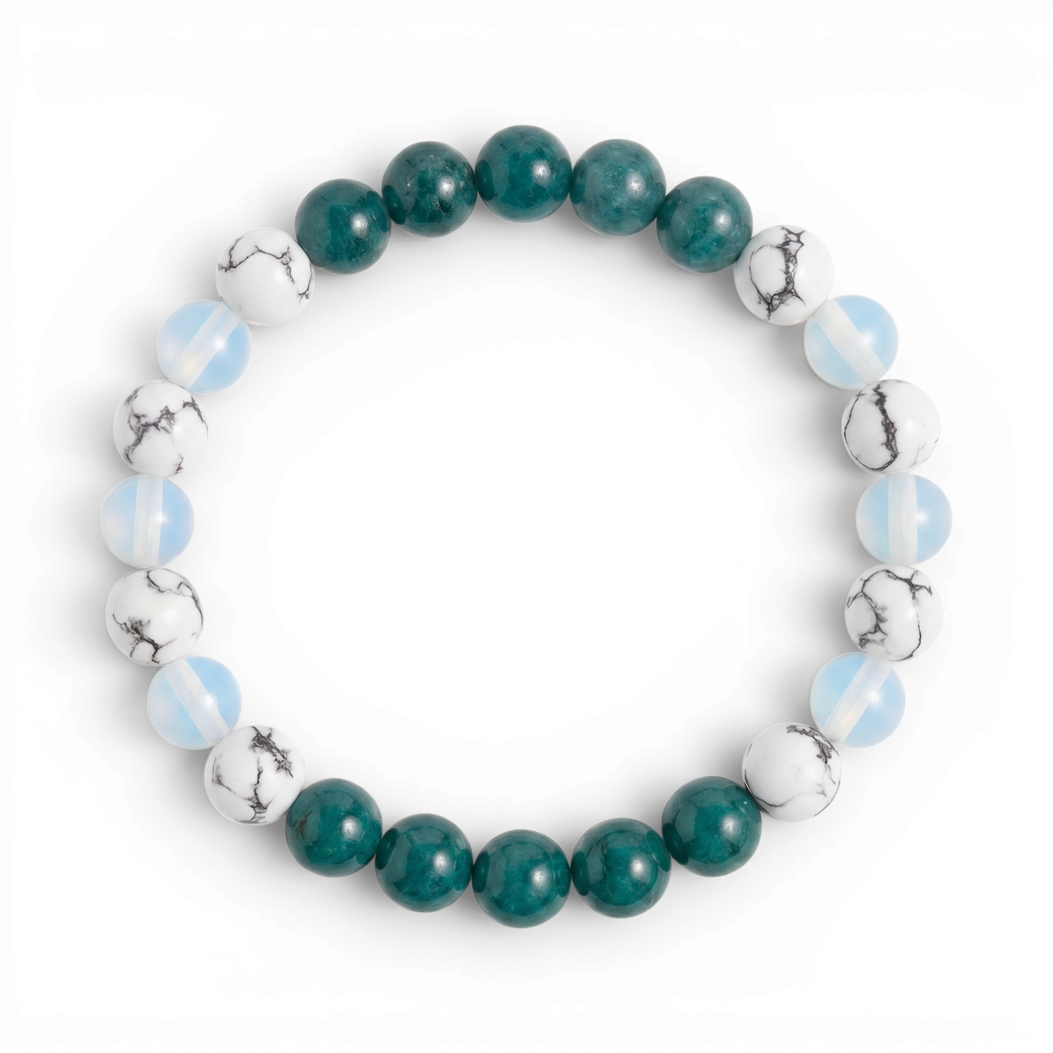 Howlite & Apatite 'Quiet Mind' Bracelet