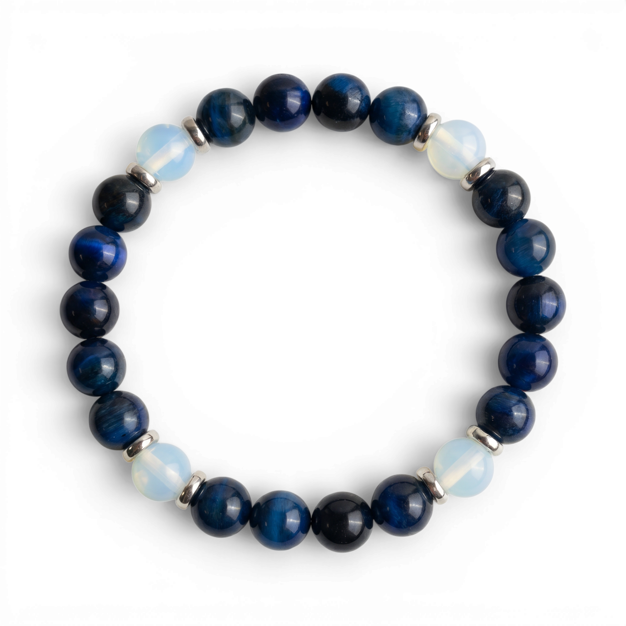 Blue Tiger's Eye & Opalite 'Poise' Bracelet
