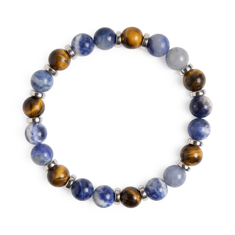 Pink Tiger's Eye & Howlite 'Cheerful Spirit' Bracelet — Evolve Mala