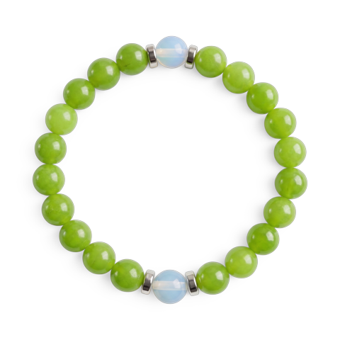 Green Chalcedony & Opalite 'Fresh Start' Bracelet