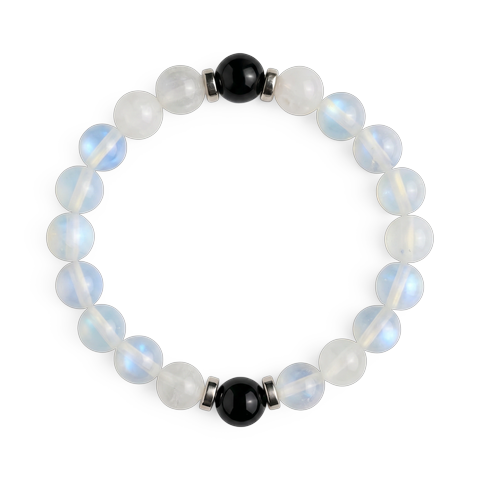 White Jade & Opalite 'Gentle Clarity' Bracelet
