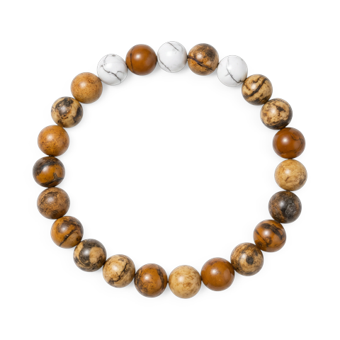 Picture Jasper & Howlite 'Serenity Flow' Bracelet