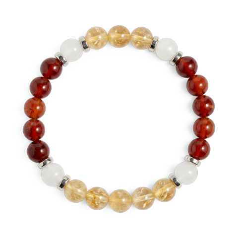 Red Agate & Citrine 'Energize' Bracelet