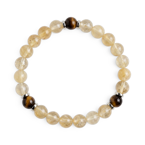 Tiger's Eye & Citrine 'Spark' Bracelet