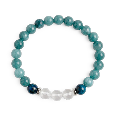 Apatite & White Jade 'Clear Mind' Bracelet