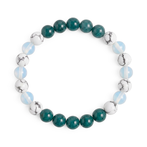 Howlite & Apatite 'Quiet Mind' Bracelet