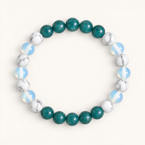 Howlite & Apatite 'Quiet Mind' Bracelet